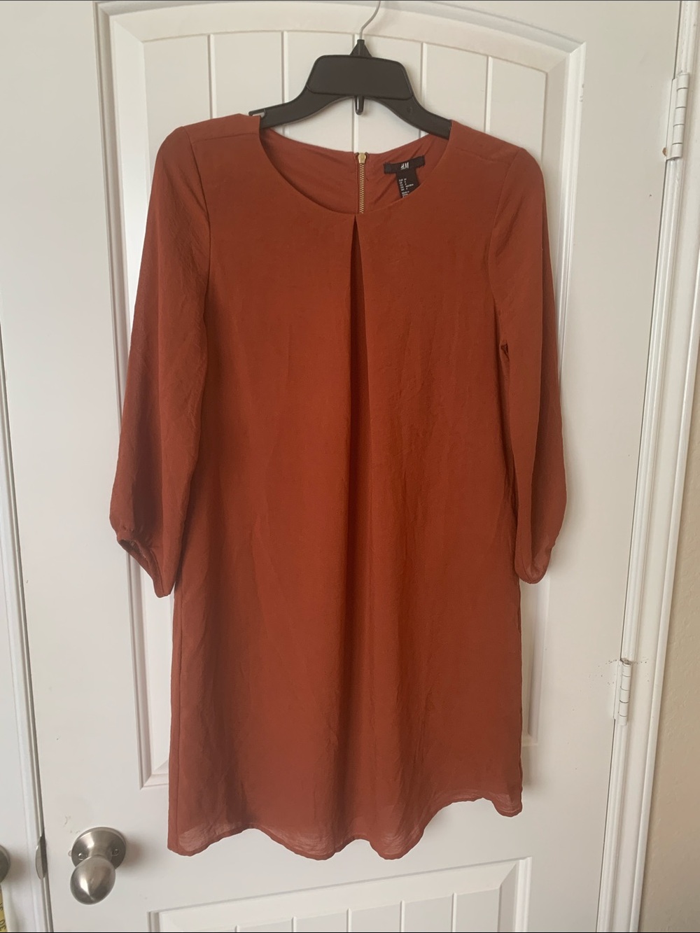 H&M knee length 3/4 sleeve dress size 4